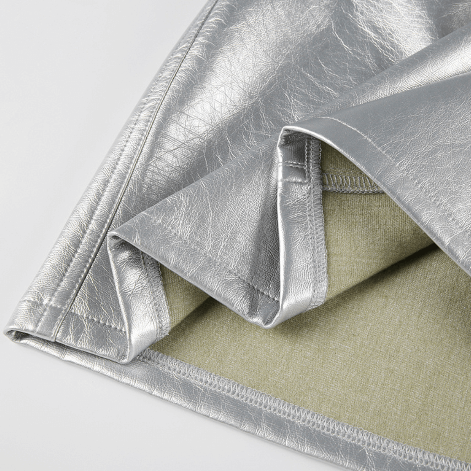 Jupe Argent Métallisé