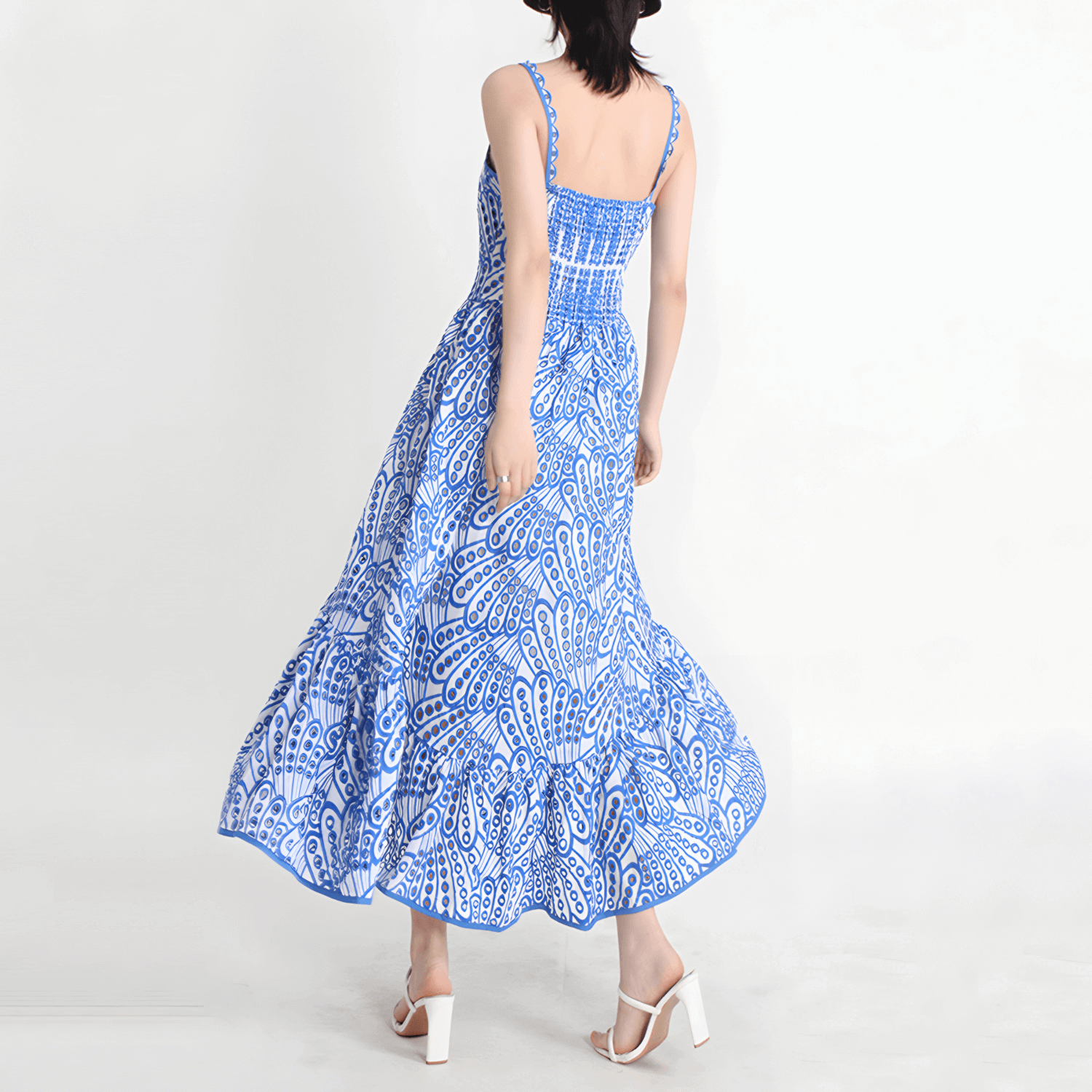 Robe Santorini Longue à Bretelles