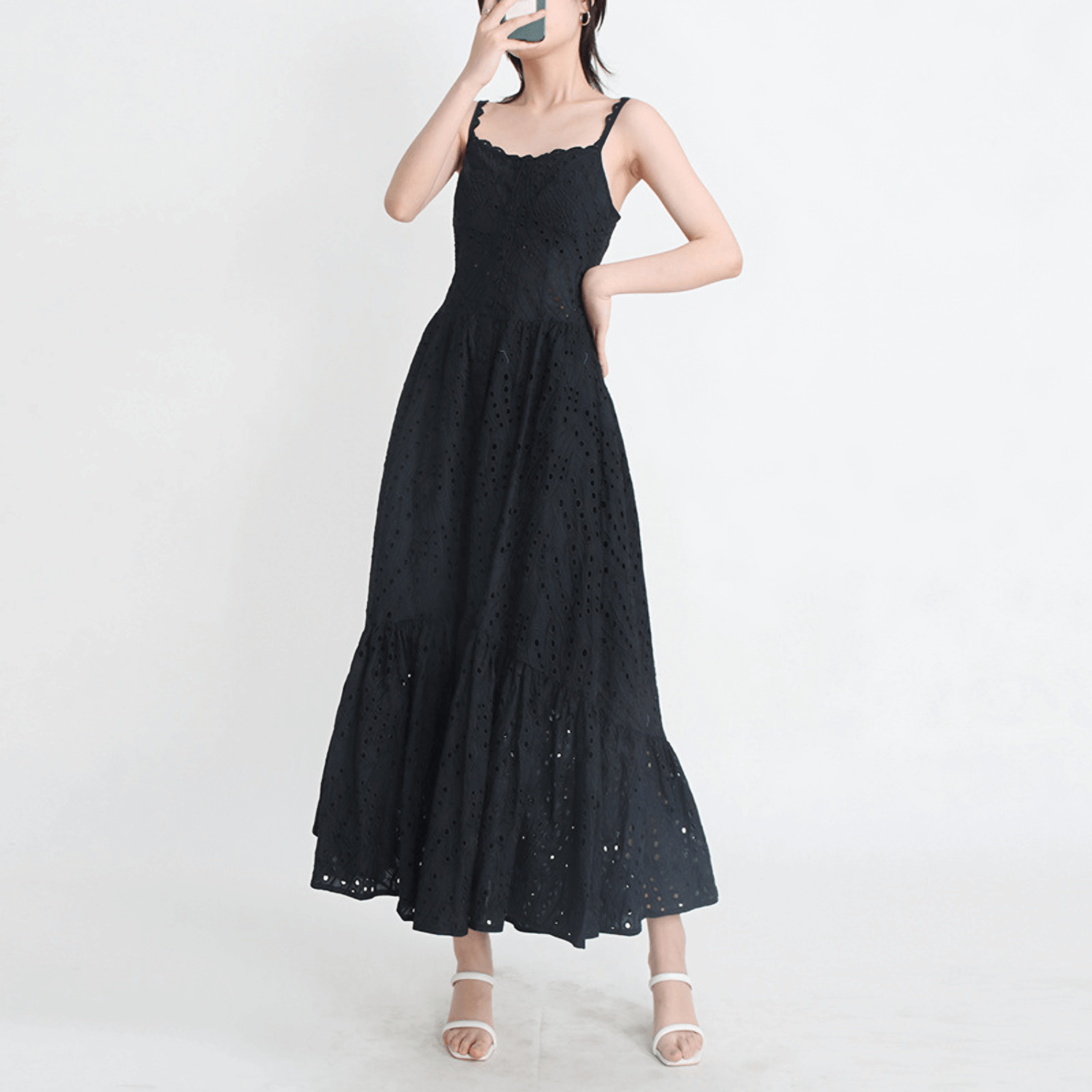 Robe Santorini Longue à Bretelles