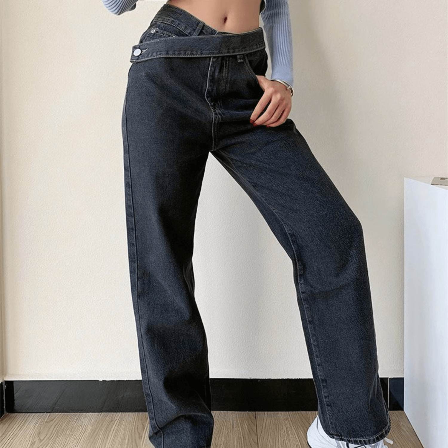 Pantalon Jeans Droit
