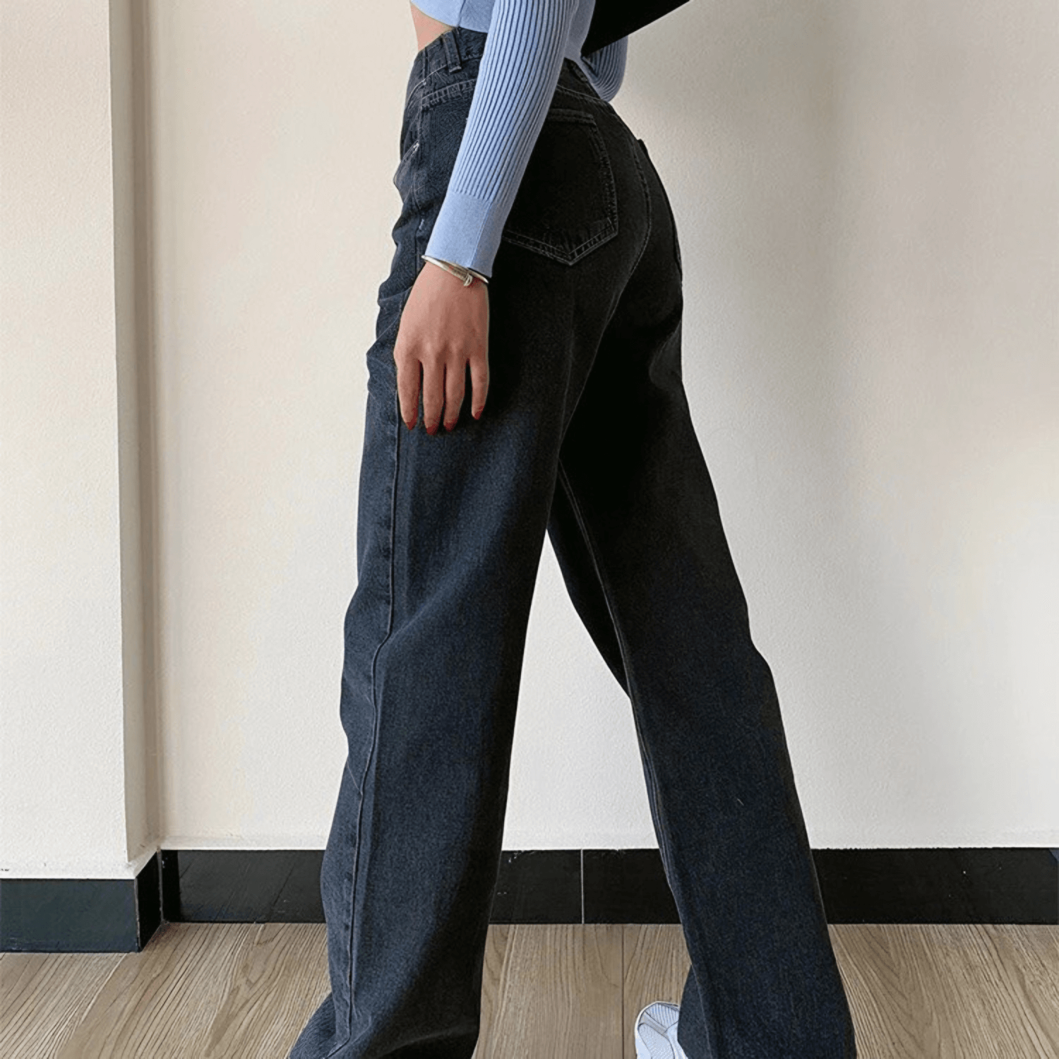 Pantalon Jeans Droit