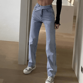 Pantalon Jeans Droit