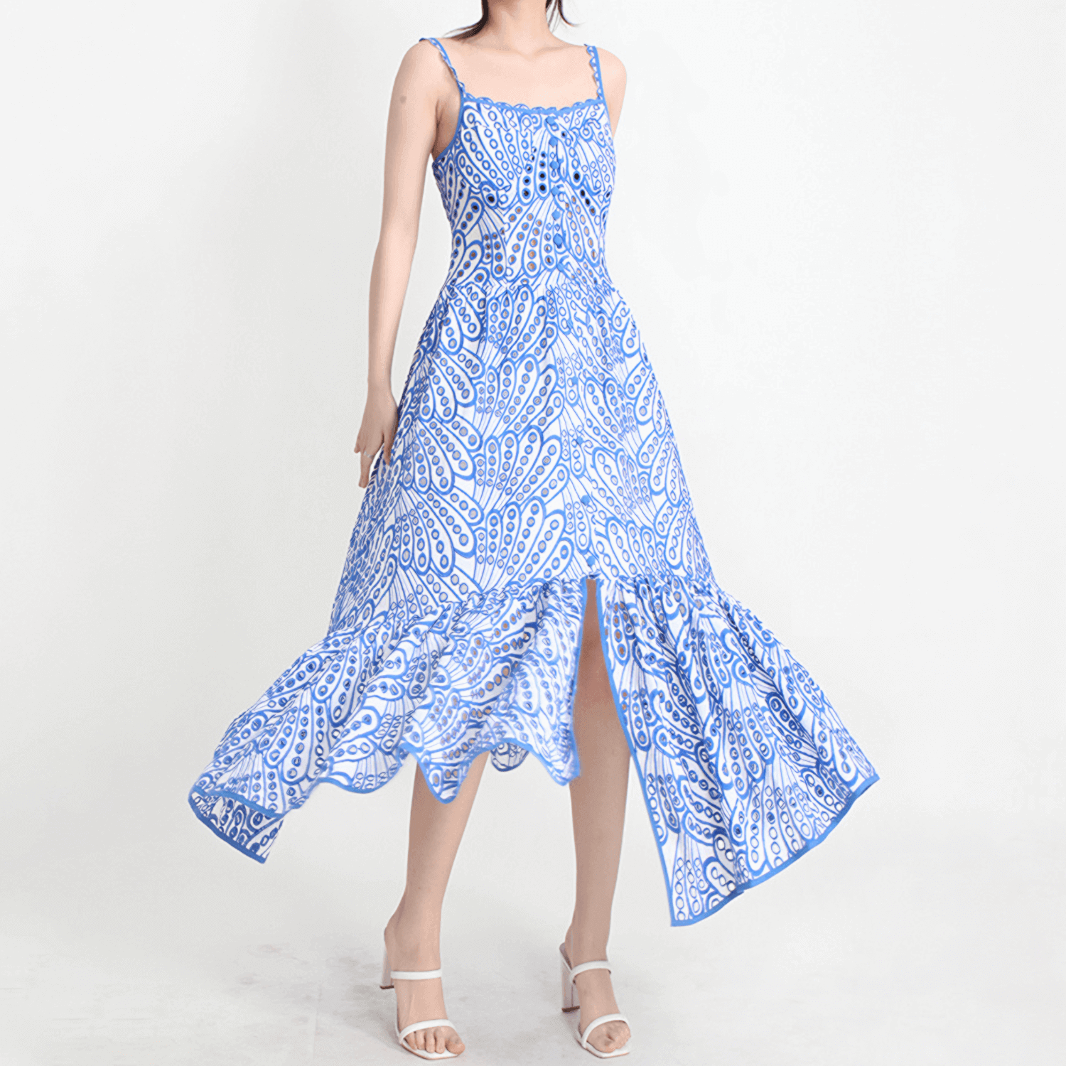 Robe Santorini Longue à Bretelles