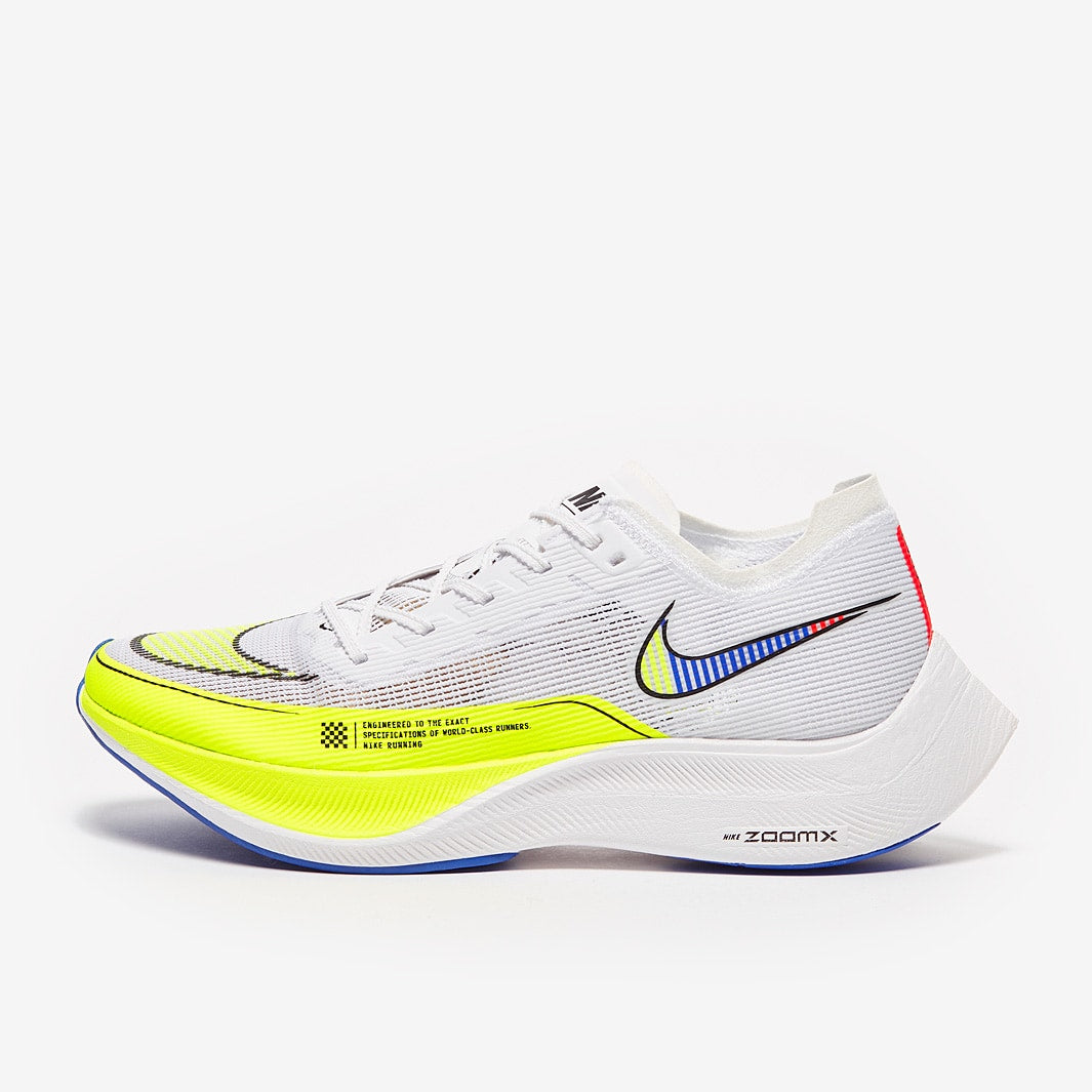 Tênis Nike Air Zoom Vaporfly Next% 2 White Volt Racer Blue